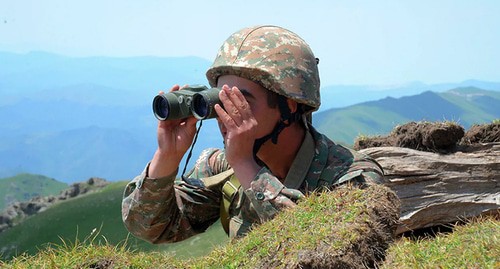 An Armenian soldier. Photo by the press service of the Ministry of Defence (MoD) of Armenia