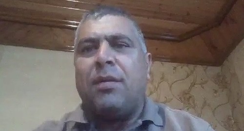 Alizamin Salaev. Screenshot of the video https://www.facebook.com/elzamin.salayev/videos/158496345182695/