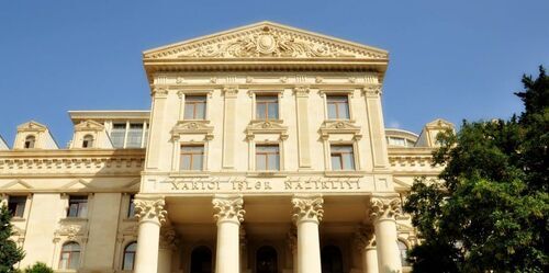 The building of the Azerbaijani Ministry of Foreign Affairs (MFA). Photo by the press service of the Azerbaijani MFA