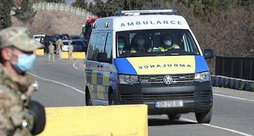 An ambulance. Photo: REUTERS/Irakli Gedenidze
