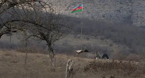 Azerbaijani serviceman at combat positions in Nagorno-Karabakh, January 2021. Photo REUTERS/Artem Mikryukov