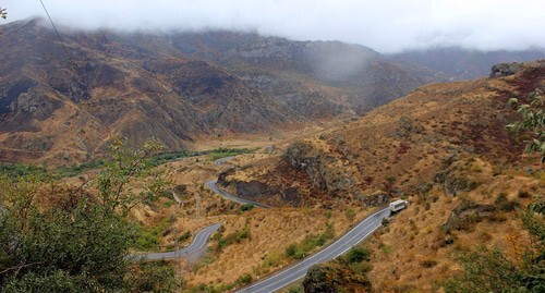 The road from Goris to Kapan. Photo by Yulian Nicha https://commons.wikimedia.org/wiki/Category:M2_highway_(Armenia)