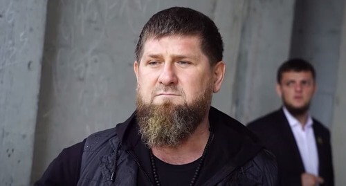 Ramzan Kadyrov at the construction site of a mosque in Akhmat-Yurt on September 3, 2021. Screenshot of the video by the "Vaynakh" TV https://www.youtube.com/watch?v=bMfQvygORaE&amp;t=2s