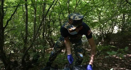 Bodies of two Armenian servicemen discovered as a result of search works. Photo: press service of the Ministry for Emergencies of Nagorno-Karabakh
