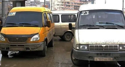 Minibuses in Dagestan. Photo by Timur Isaev for the Caucasian Knot