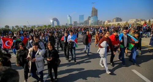 Participants of a march in Baku. Photo by Aziz Karimov for the Caucasian Knot