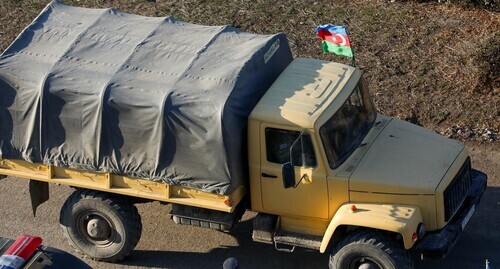 The Azerbaijani military truck. Photo by Aziz Karimov for the "Caucasian Knot"