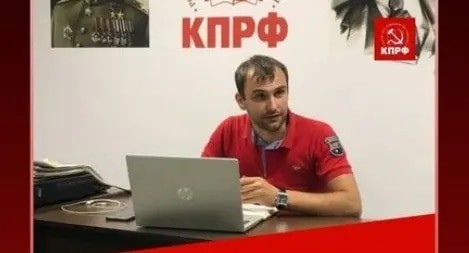 Vladislav Zhironkin, an activist of the Communist Party. Screenshot: https://www.instagram.com/p/CWbWTPgoQs9/