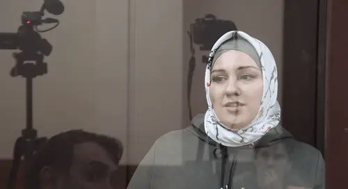Zarifa Sautieva delivers her last plea in the court. Screenshot: www.youtube.com/watch?v=6cZFCsql6LM