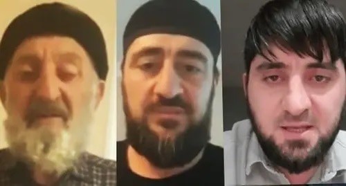 Gani Khalitov, Ramzan Khalitov  and Khasan Khalitov (from left to right). Collage made by the Caucasian Knot. Screenshots: https://www.instagram.com/p/CXB74PaIeN3/, https://www.instagram.com/p/CW5587toL44/, https://doshdu.com/prozhivajushhij-v-gruzii-chechenskij-bezhenec-soobshhil-chto-ego-hotjat-ubit/