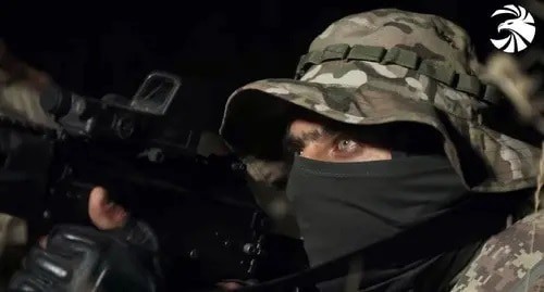 Serviceman of the Armenian Army. Screenshot of video posted by press service of the Ministry of Defence of Armenia, https://www.youtube.com/watch?v=215jDI_CYcw