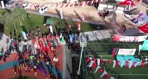 The opening of Dudaev Park in the city of Korfez (Turkey). Screenshot: www.youtube.com/watch?v=z0x16Snj2a0