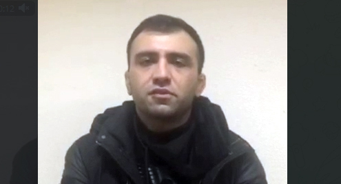 A native of Dagestan, detained for insulting passengers on a Moscow bus. Screenshot: https://t.me/rian_ru/140089