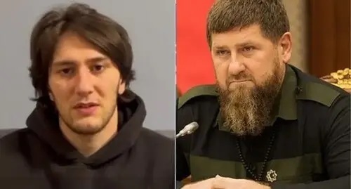 Abubakar Yangulbaev. Ramzan Kadyrov. Screenshot: t.me/against_torture. Photo: IA ‘Chechnya segodnya’ https://chechnyatoday.com/news/348226. Collage made by the Caucasian Knot