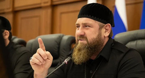 Ramzan Kadyrov. Screenshot of the video on his personal page vk.com/ramzan