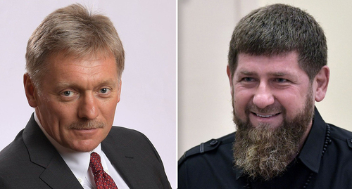 Dmitry Peskov, Ramzan Kadyrov. Photo by the Kremlin press service