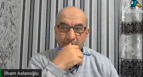 Ilham Aslanoglu (Takhmazov). Screenshot of the video published on the simasiz tv YouTube channel https://www.youtube.com/watch?v=dX1iPd0wyQo