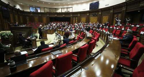 Armenian parliament. Photo: press service of the Parliament of Armenia