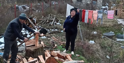 The residents of Nagorno-Karabakh struggle without gas. December 2020. Screenshot of the video by the "Caucasian Knot" https://www.youtube.com/watch?v=WbFAlhtlSMo&amp;feature=emb_logo
