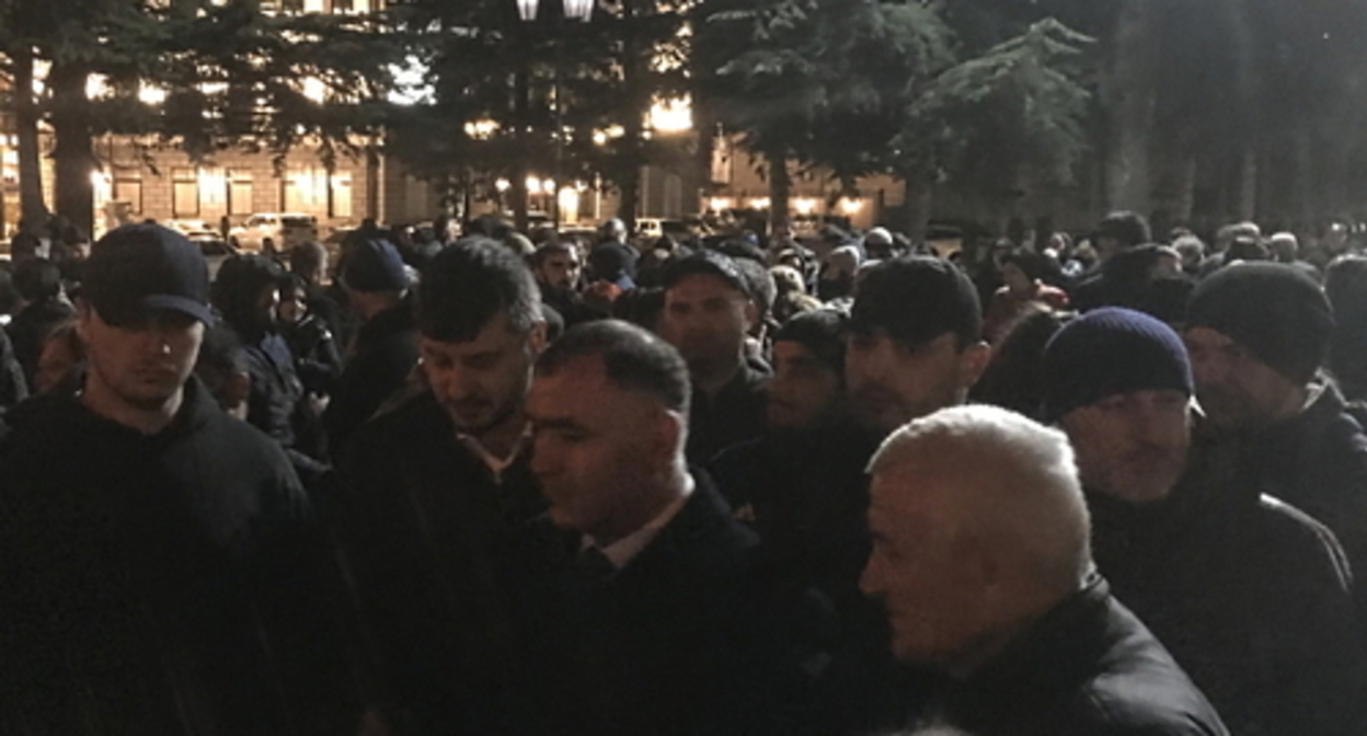 Participants of a rally in Tskhinvali. Photo by Maria Abaiti for the Caucasian Knot
