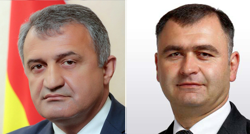 Anatoly Bibilov, Alan Gagloev. Photo: press service of the President of South Ossetia, http://osinform.org/lastnews/page/1141/; Denta South Ossetia