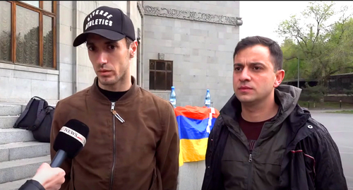 Arthur Avagyan and Nver Kirakosyan. Screenshot of the video by the NEWS AM
https://www.youtube.com/watch?v=zqqYPtcgdnI