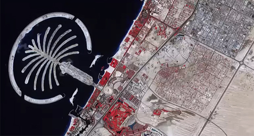 The aerial view of Dubai. Photo: https://ru.wikipedia.org/wiki/Дубай