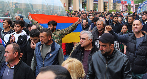 Participants in the rally. Yerevan, May 3, 2022. Photo by Tigran Petrosyan for the "Caucasian Knot"
