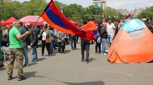 Protests by opposition in Yerevan. Photo by Tigran Petrosyan for the "Caucasian Knot"