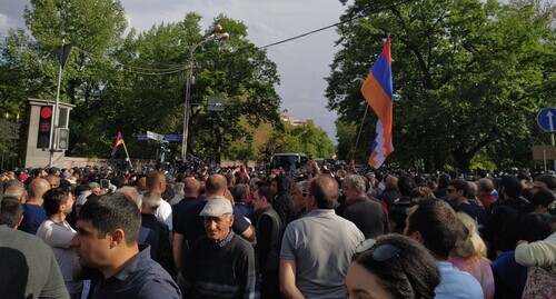 Protest action in Yerevan. Photo by Armine Martirosyan for the Caucasian Knot