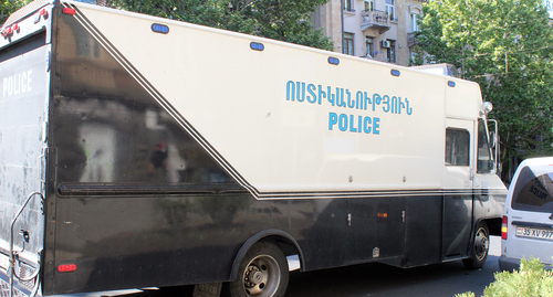 Special vehicles of the police in Yerevan. Photo by Tigran Petrosyan for the "Caucasian Knot"