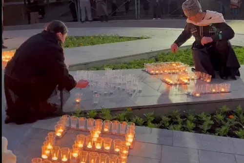 Events on Adygs' Memory Day in Nalchik. Screenshot of the video on the "Газета Юга" ("Newspaper of the South") Telegram channel https://t.me/gazetayuga/1048
