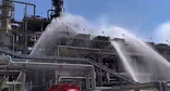 Firefighters are extinguishing fire at an oil refinery in Novoshakhtinsk. Photo: Telegram Channel ‘Che po Rostovu’
