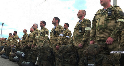 The Chechen battalions. Photo: https://grozny.tv