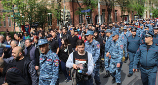 Participants of a protest action in Yerevan, May 2022. Photo by Tigran Petrosyan for the Caucasian Knot