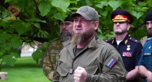 Ramzan Kadyrov. Screenshot https://t.me/RKadyrov_95/2435