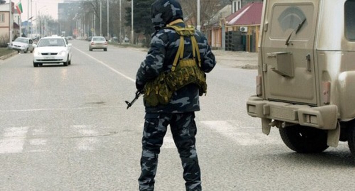 A Chechen law enforcer, photo: grozny-inform.ru