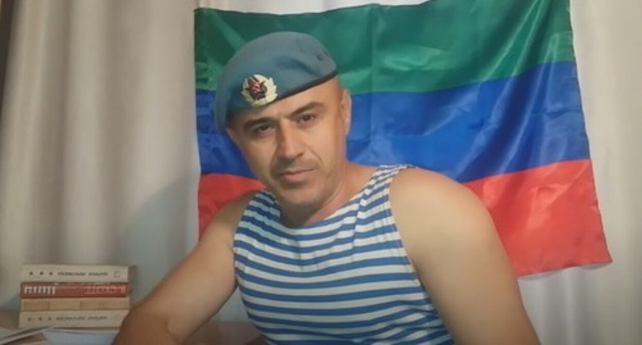 Askhabali Alibekov. Screenshot of the video posted on the "Wild Paratrooper" YouTube channel https://www.youtube.com/watch?v=pgXra9fVrsI