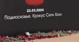 Memorial in Cherkessk. Screenshot of a video posted on Rashid Temrezov's Telegram channel on March 23, 2024 https://t.me/rashid_temrezov/5026