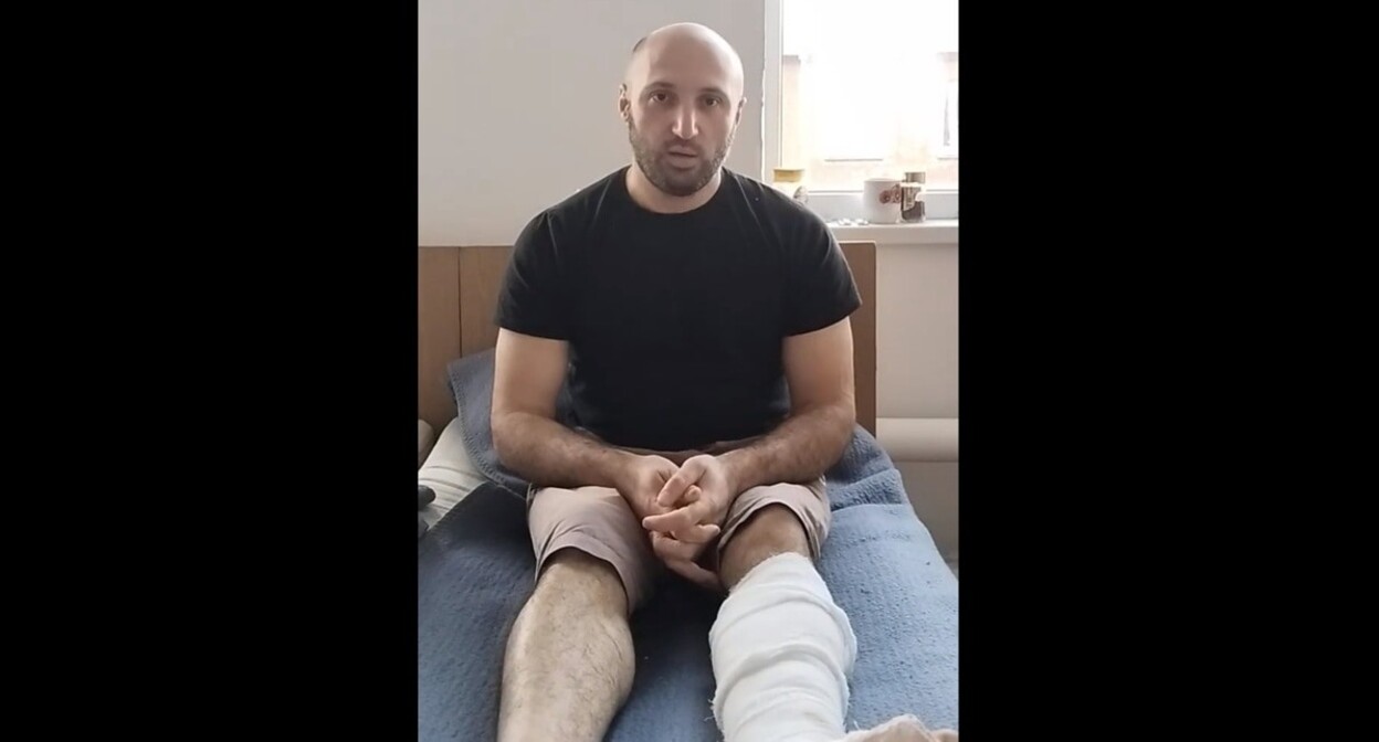 Screenshot of a video appeal recorded by Ruslan Arazov https://www.youtube.com/watch?v=8TWBZ4SrfiU