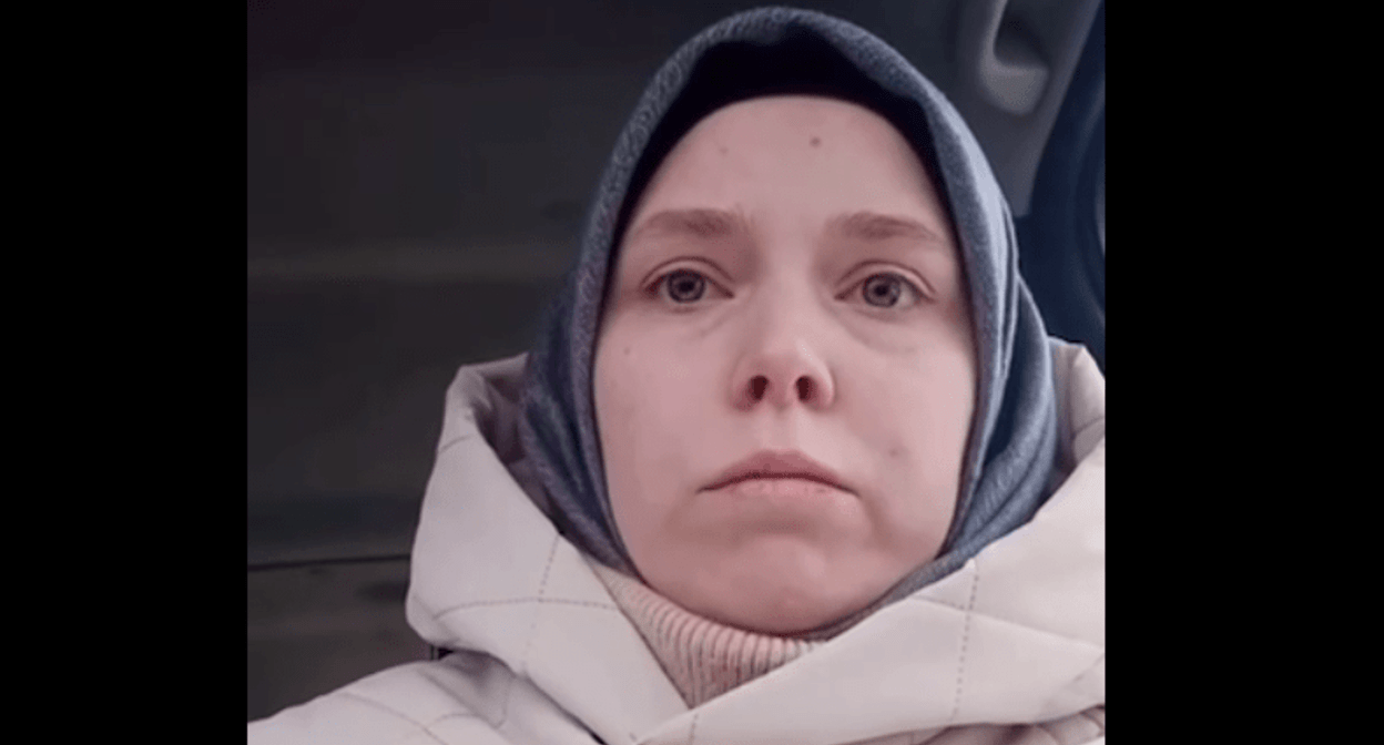 Elza Soltaeva. Screenshot of a video posted on the Telegram channel of the "Marem" human rights group on February 5, 2025  https://t.me/marem_group/971