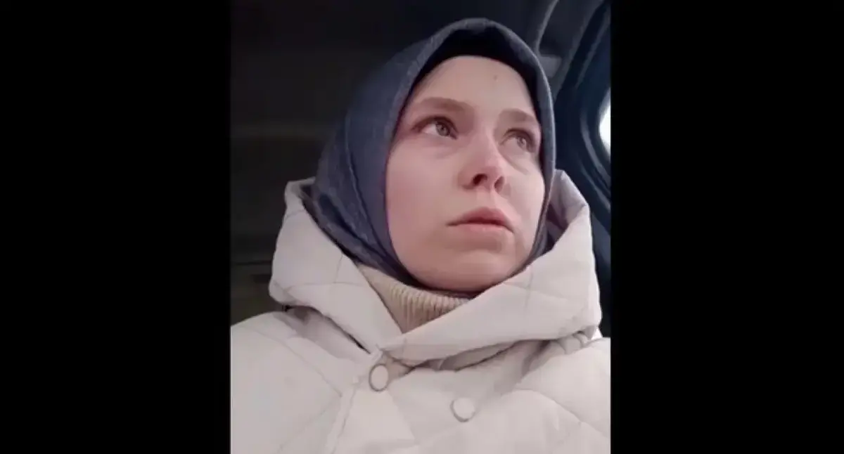 Elza Soltaeva. Screenshot of a video posted by the "Marem" Movement