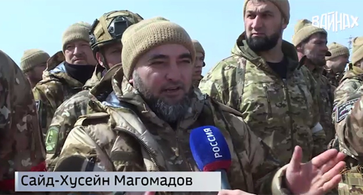 Said-Khusein Magomadov, a blogger. March 27, 2025. Screenshot of a video https://t.me/gtrkvainah/18594