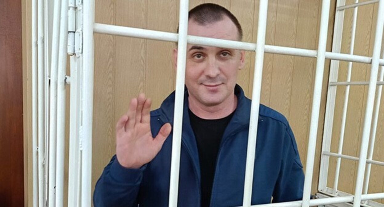 Igor Nagavkin in a courtroom. Photo courtesy of Natalya Shishlina