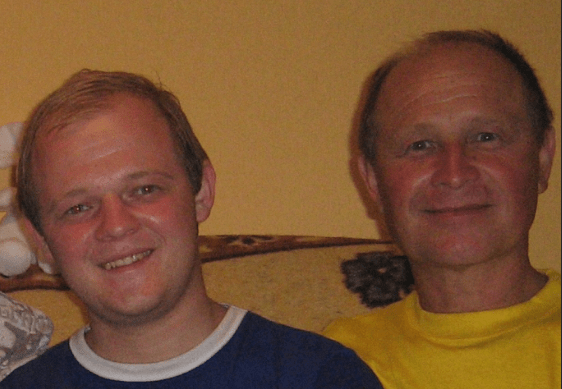 Valery Bailo (right) with his son Yuri. Photo courtesy of Valery Bailo's family for the "Caucasian Knot"