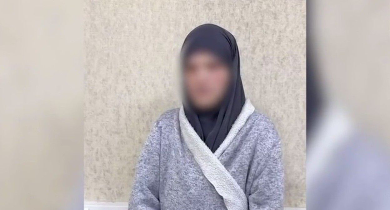 Suspect in preparing a terrorist attack. Still from a video published on the TASS Telegram channel https://t.me/tass_agency/313068