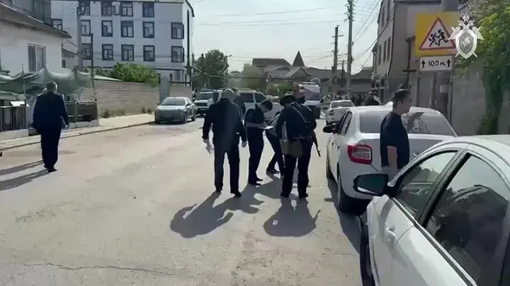 The scene of the shootout in Makhachkala. May 5, 2025. Photo: Investigative Committee of Russia