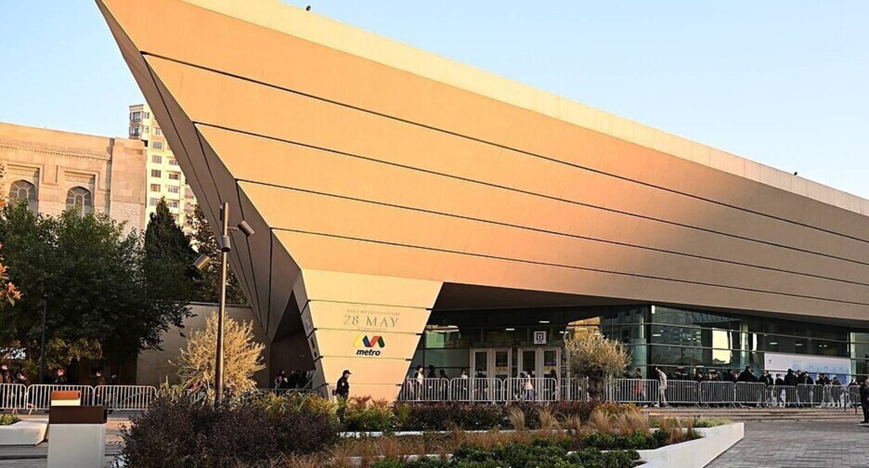 May 28 subway station in Baku. Photo: Press service of the President of Azerbaijan president.az/en/articles/view/67188.