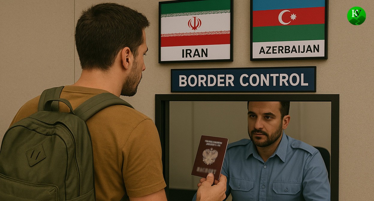 Passport control is ongoing. Illustration created by the “Caucasian Knot” using AI in the Copilot software.
