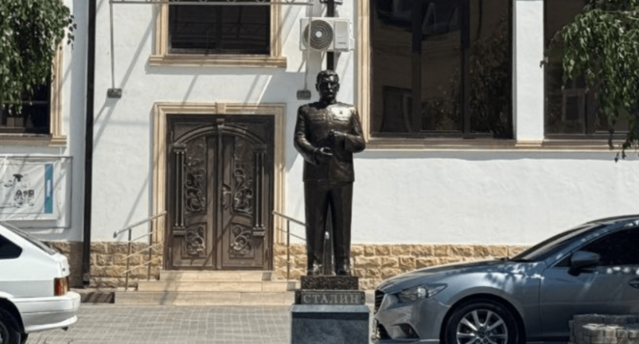 Monument to Joseph Stalin. Screenshot of a photo by the IA “Res” news agency dated June 21, 2025, https://t.me/ia_res/47081.
